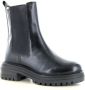 PS Poelman Monk leren chelsea boots zwart Meisjes Leer Effen 37 - Thumbnail 2