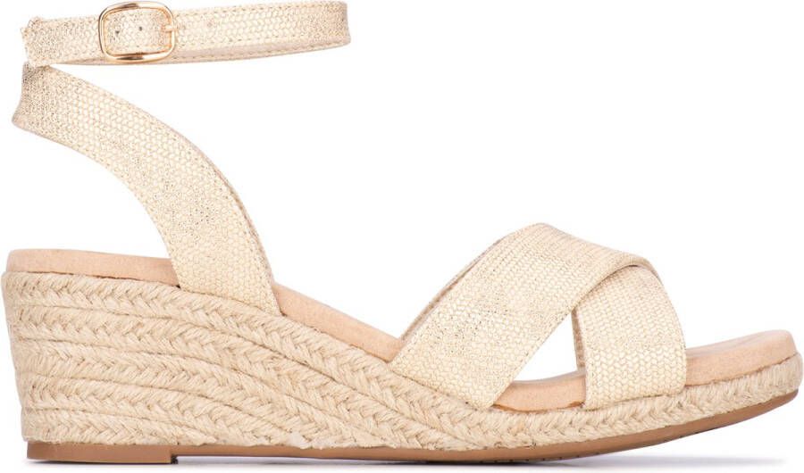 POSH by Poelman NOVI Dames Sandalen Goud