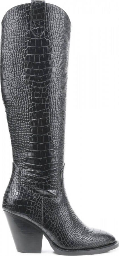 POSH by Poelman NUNA Dames Hoge Laarzen Zwart