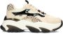 POSH by Poelman POLLY Dames Sneakers Beige Met Zwart Combinatie - Thumbnail 2
