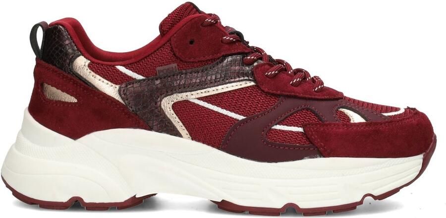 POSH by Poelman Ayoki Dames Sneakers Bordeaux met combinatie - Foto 4
