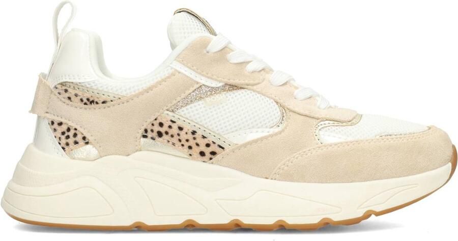 POSH by Poelman CARO Dames Sneakers Wit met beige combinatie - Foto 2