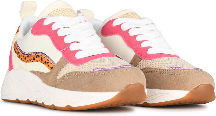 POSH by Poelman CAROCEL Dames Sneakers Beige met combinatie - Foto 5