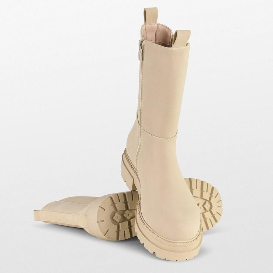 POSH by Poelman CHELLY Dames Chelsea Laarzen Beige - Foto 4