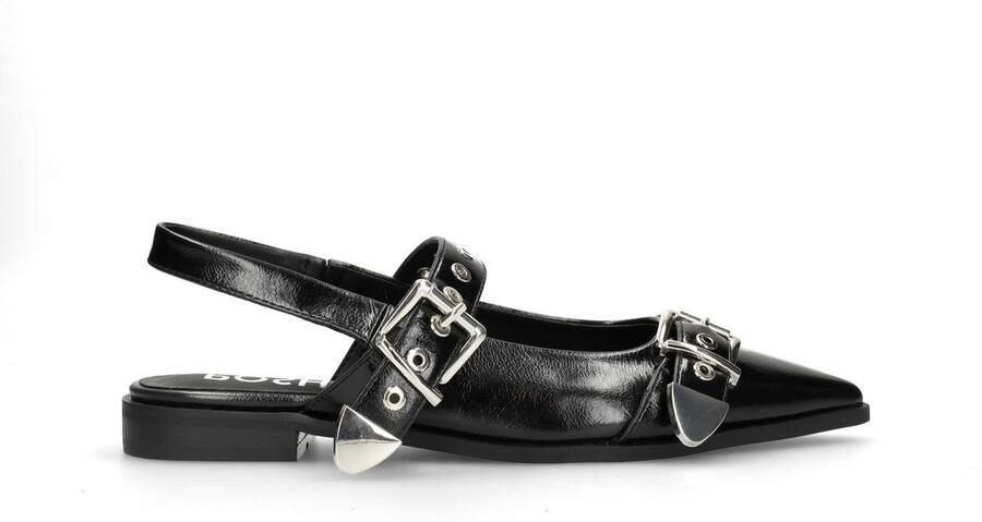 POSH by Poelman Julia slingback loafers zwart - Foto 5