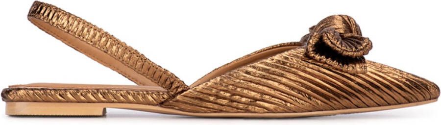 POSH by Poelman POSH by Poelman DamesPumps Slingbacks Brons Synthetisch