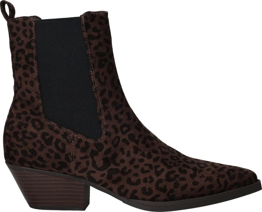 POSH by Poelman Enkellaarsjes Dames Bruin