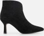 POSH by Poelman Enkellaarsjes zwart Textiel Dames - Thumbnail 1
