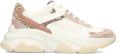 POSH by Poelman GIGI Dames Sneakers Wit met roze combinatie - Roze