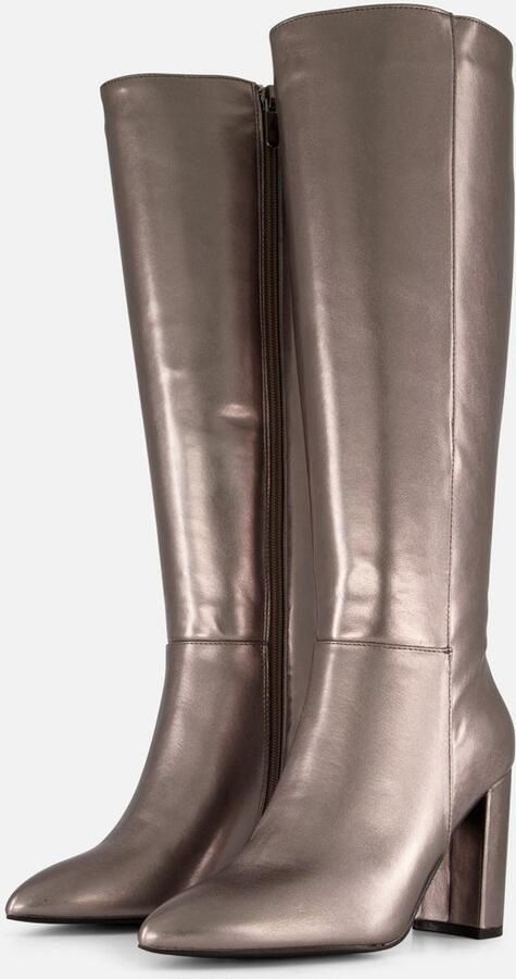 POSH by Poelman Hoge laarzen goud Pu Dames