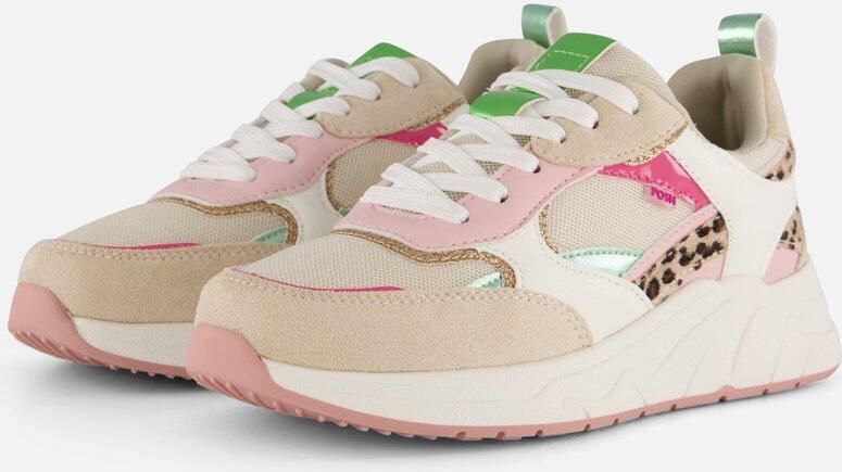 POSH by Poelman Leopard Sneakers beige Textiel Dames - Foto 2