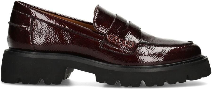 POSH by Poelman Lexy chunky lakleren loafers bordeaux - Foto 4