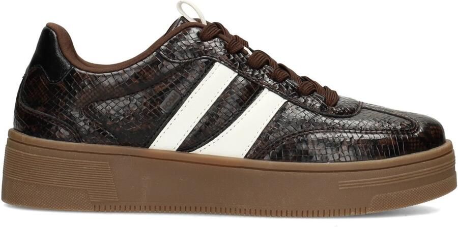 POSH by Poelman LILLY Dames Sneakers Donker bruin - Foto 4