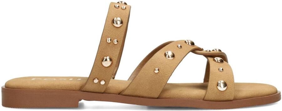 POSH by Poelman LINDE Dames Slippers Bruin