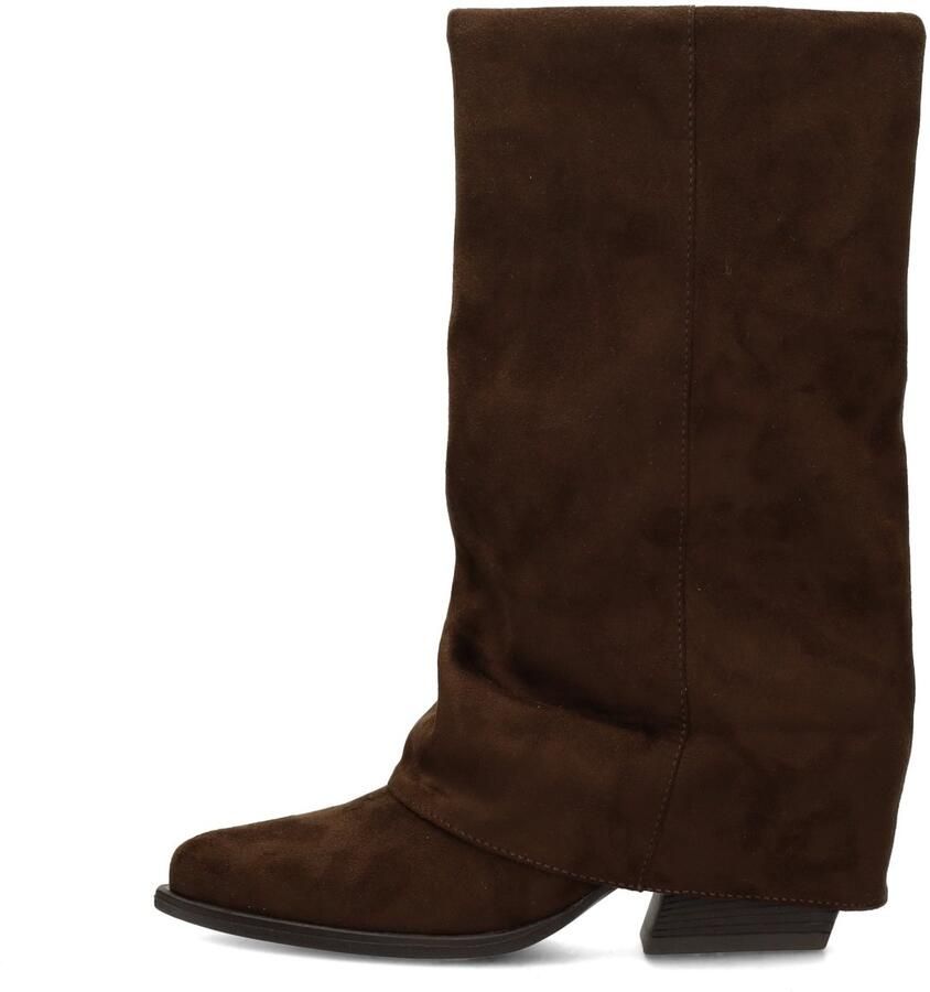 POSH by Poelman western suèdelook cowboy boots donkerbruin - Foto 3