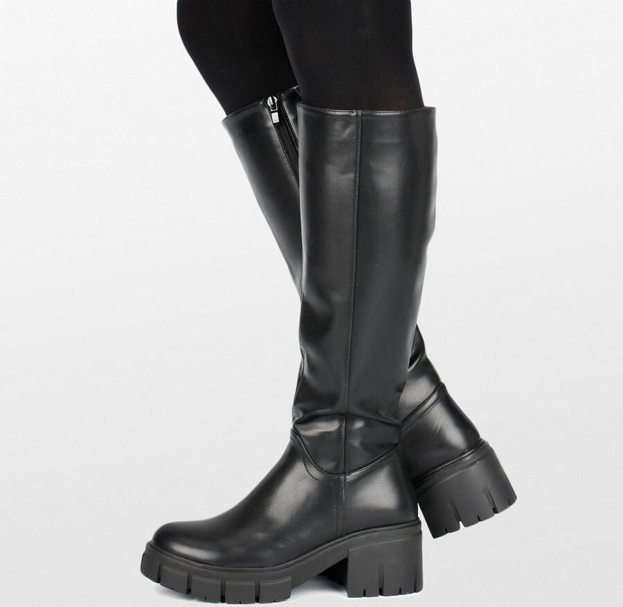 POSH by Poelman NORI Dames Hoge Laarzen Zwart