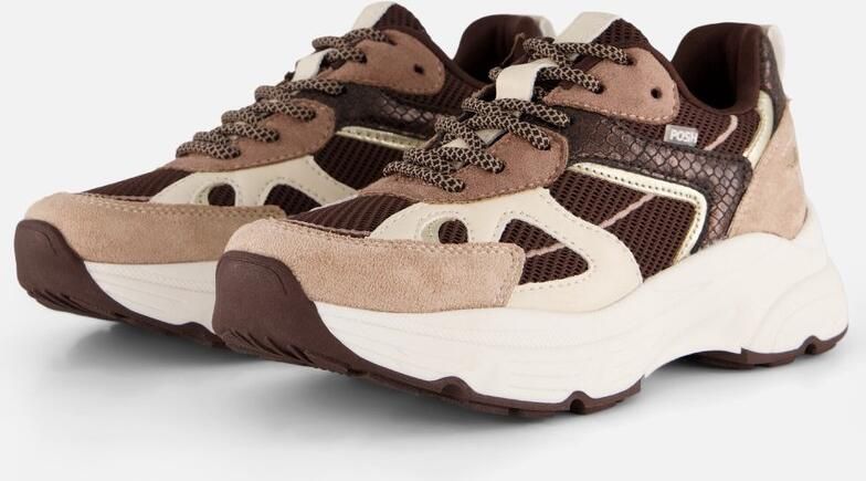 POSH by Poelman Posh Exclusief Sneakers beige Combi Dames