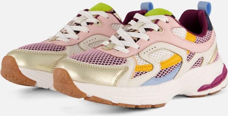 POSH by Poelman Posh Sneaker roze combi Synthetisch Dames