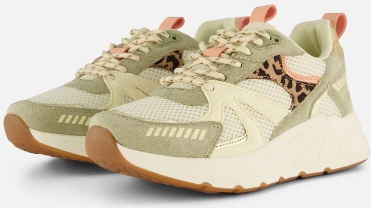 POSH by Poelman Posh Sneakers groen Synthetisch Dames