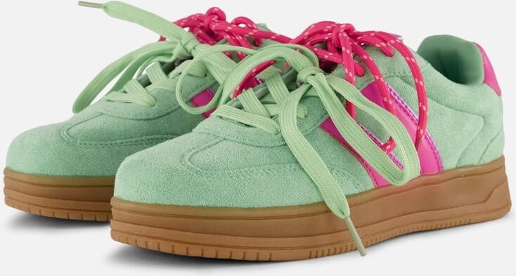 POSH by Poelman Posh Sneakers groen Synthetisch Dames