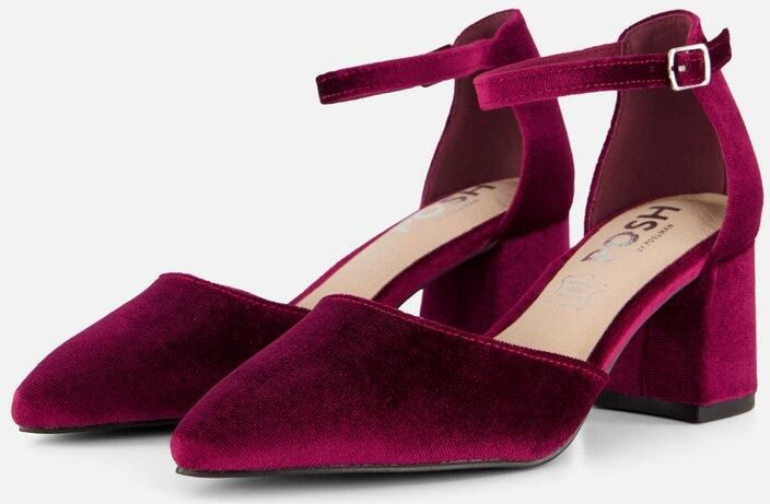 POSH by Poelman Pumps bordeauxrood Textiel Dames