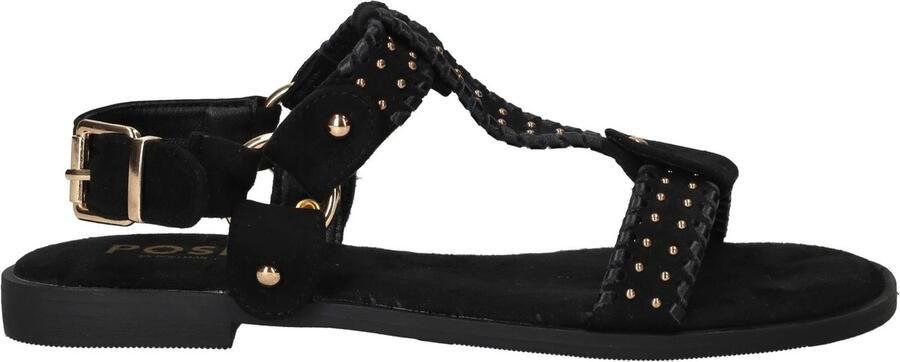 POSH by Poelman Sandalen Dames Zwart