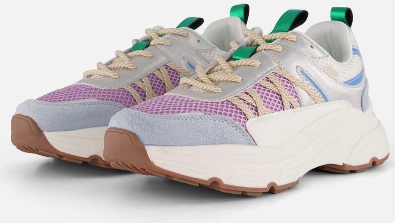 POSH by Poelman Sneakers blauw Textiel Dames