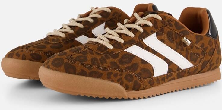 POSH by Poelman Sneakers bruin Pu Dames