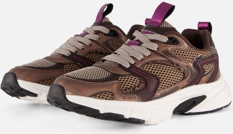 POSH by Poelman Sneakers bruin Synthetisch Dames