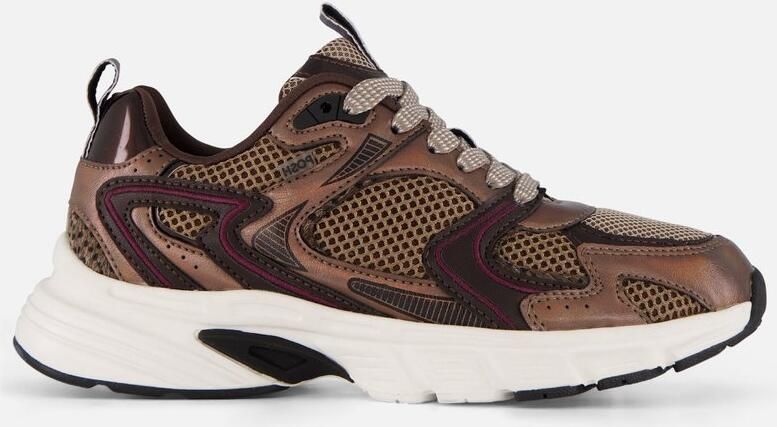 POSH by Poelman Sneakers bruin Synthetisch Dames