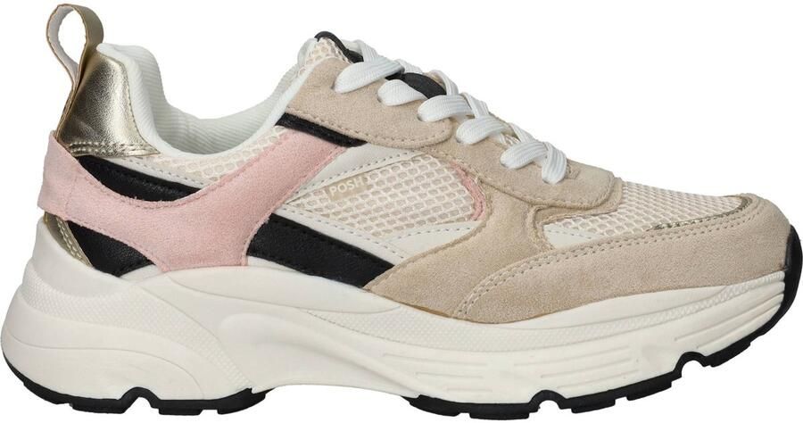 POSH by Poelman Sneakers Dames Beige