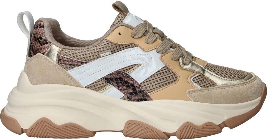 POSH by Poelman Sneakers Dames Beige