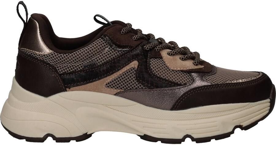 POSH by Poelman Sneakers Heren Bruin