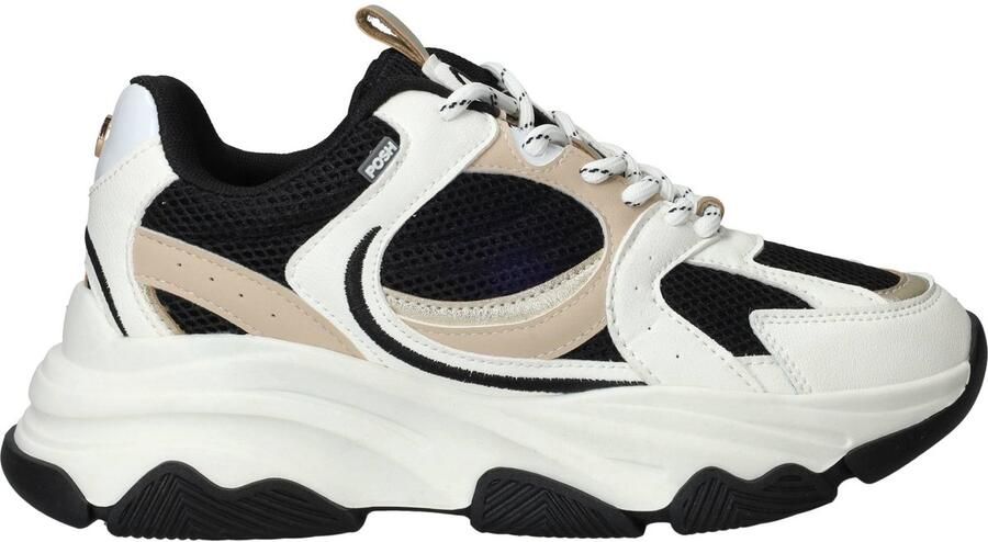 POSH by Poelman Sneakers Dames Zwart