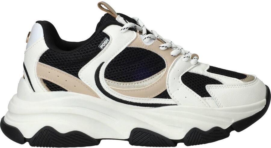 POSH by Poelman Sneakers Dames Zwart