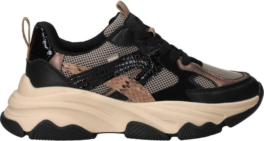 POSH by Poelman Sneakers Dames Zwart