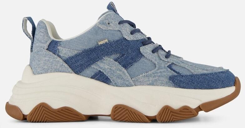 POSH by Poelman Sneakers denim blauw Textiel Dames - Foto 2