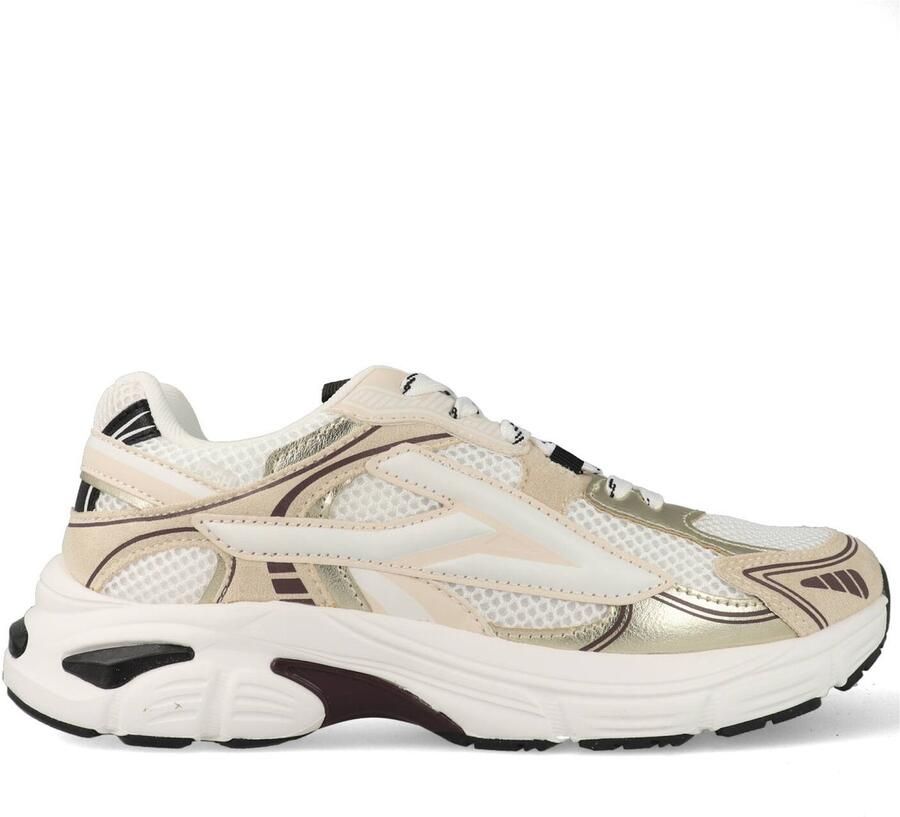 POSH by Poelman GINNY Dames Sneakers Beige met combinatie - Foto 4