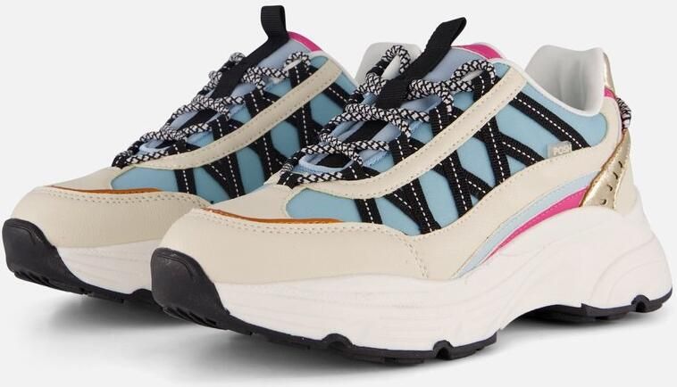 POSH by Poelman Sneakers wit Textiel Dames