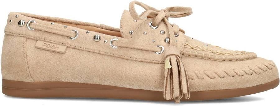 POSH by Poelman Taylor Dames Loafers Licht bruin - Foto 4