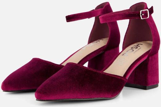 POSH by Poelman Pumps bordeauxrood Textiel Dames