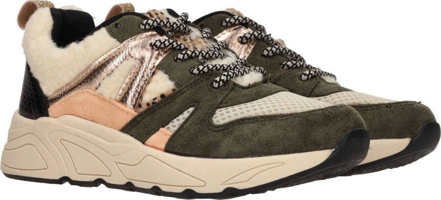 POSH by Poelman Sneaker Meisjes Groen beige