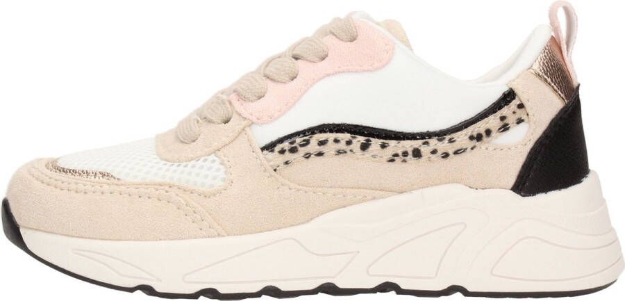 POSH by Poelman Sneaker Meisjes Wit beige roze