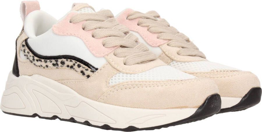 POSH by PS Poelman POSH By Poelman Sneaker Meisjes Wit Beige Roze