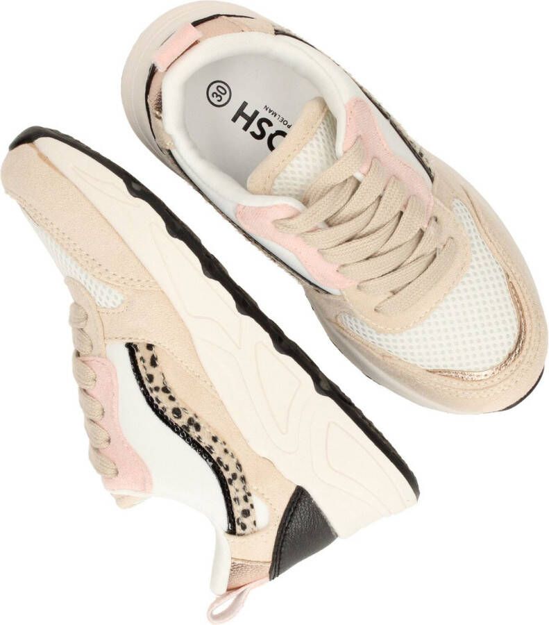 POSH by PS Poelman POSH By Poelman Sneaker Meisjes Wit Beige Roze
