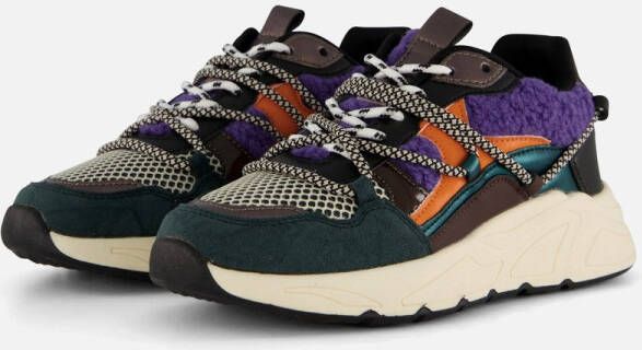 POSH by Poelman Sneakers blauw Textiel Dames