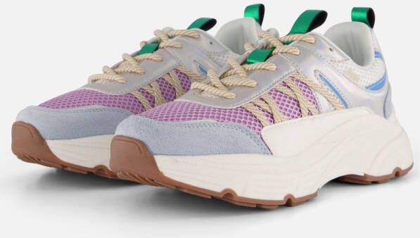 POSH by Poelman Sneakers blauw Textiel Dames