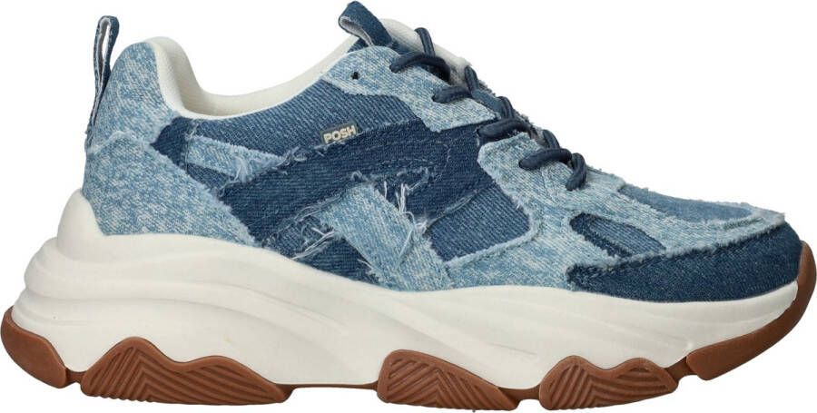 POSH by Poelman Sneakers Dames Blauw