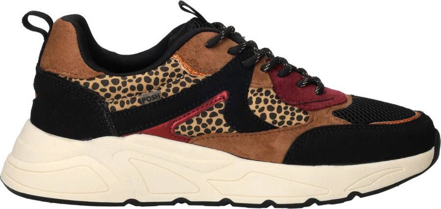 POSH by Poelman Sneakers Dames Bruin
