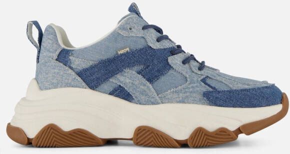 POSH by Poelman Sneakers denim blauw Textiel Dames